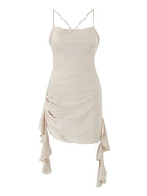 Bella Ruffle Backless Mini Dress